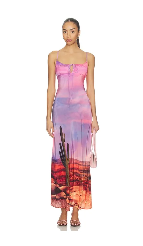 X REVOLVE Timeless Dress With Head Scarf in Pink. - size M (also in S, XS) - Leslie Amon - Modalova