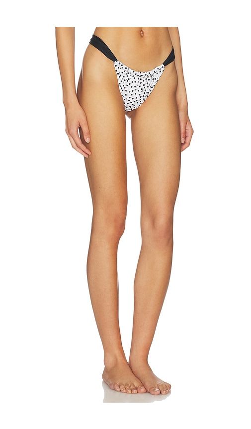 Maya Bikini Bottom in White,Black. - size L (also in M, S, XL) - Leslie Amon - Modalova