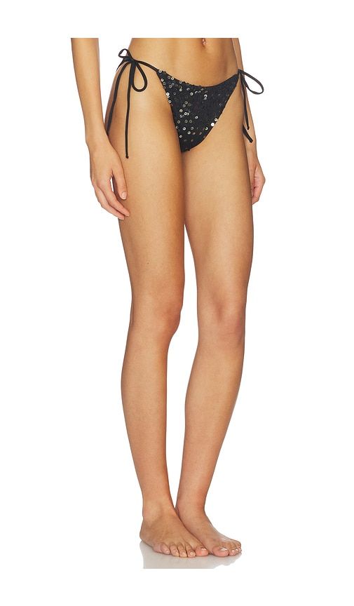 Scorpio Bikini Bottom in Black. - size L (also in M, S, XS) - Leslie Amon - Modalova