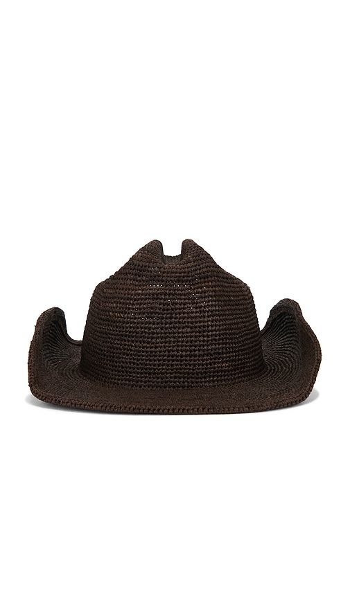 Raffia Cowboy Hat in Brown. - size M (also in S) - Lack of Color - Modalova