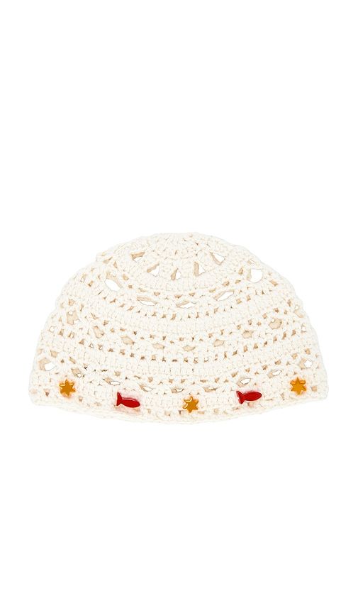 X REVOLVE Crochet Hat in Cream - Lack of Color - Modalova
