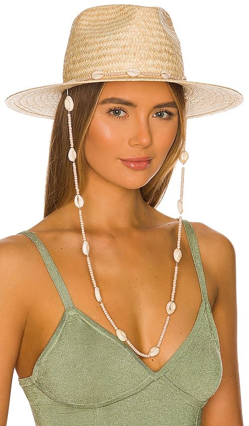 Seashells Fedora Hat in Neutral. - size L (also in M, S) - Lack of Color - Modalova