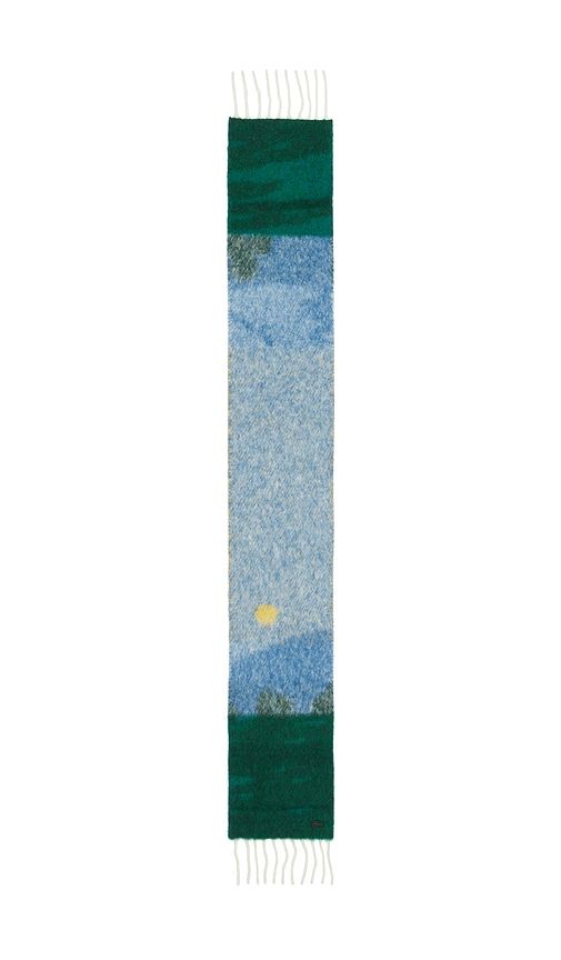 Mountain Graphic Long Scarf in Blue - Lacoste - Modalova