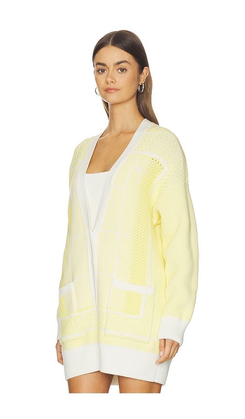 Jacquard Graphique Cardigan in ,White. - size 32 (also in 34, 36, 40, 42) - Lacoste - Modalova