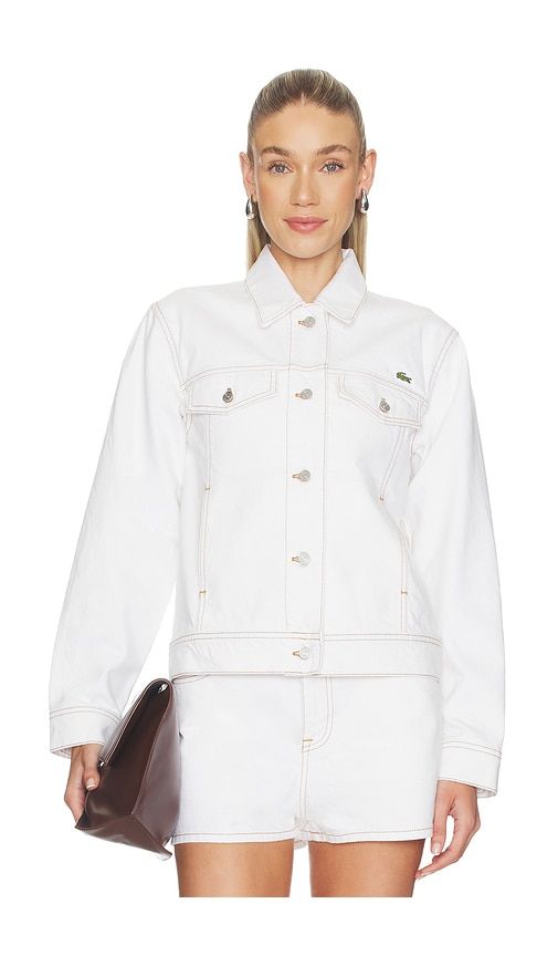 Slim Fit Denim Jacket in . - size 32 (also in 34, 36, 38, 40) - Lacoste - Modalova