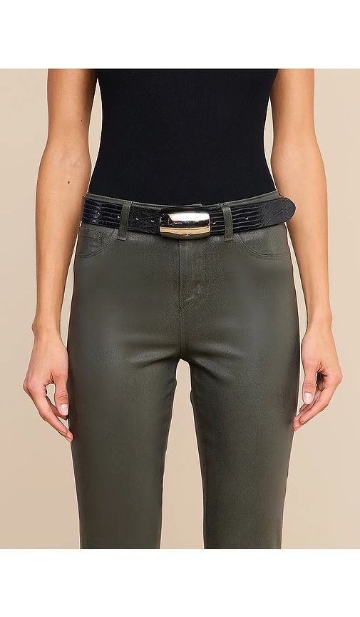 Milou Domed Belt in Black. - size L (also in M, S, XS) - L'AGENCE - Modalova