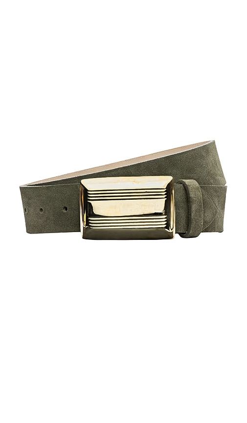 Cebo Grooved Rectangular Belt in Olive. - size L (also in M, S) - L'AGENCE - Modalova