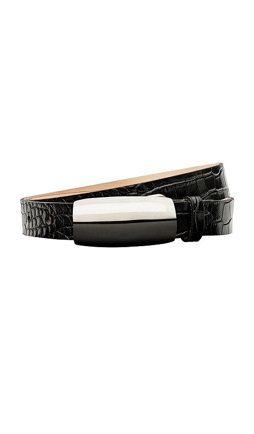 Marlowe Leather Belt in Black. - size L (also in M, S, XS) - L'AGENCE - Modalova