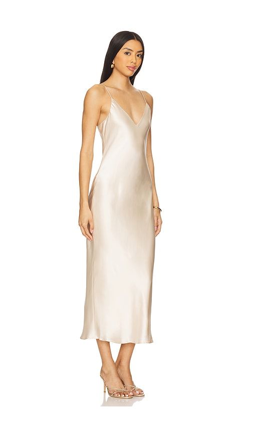 Seridie Slip Midi Dress in Ivory. - size 0 (also in 00, 2, 4, 6, 8) - L'AGENCE - Modalova