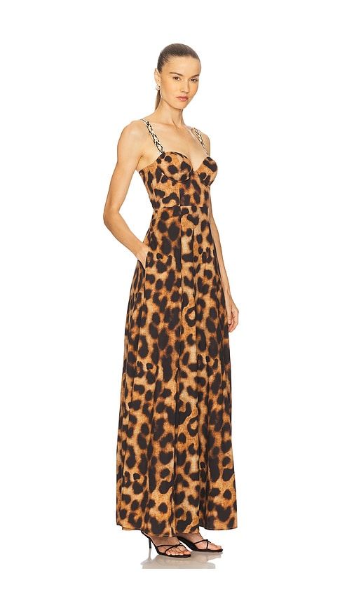 Sutton Strap Maxi Dress in Brown. - size 0 (also in 00) - L'AGENCE - Modalova