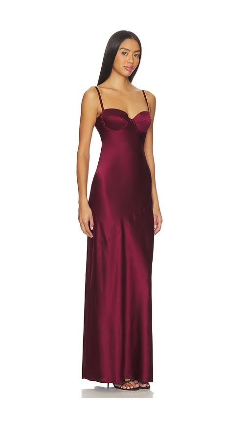 Sayla Bias Cut Maxi Dress in Red. - size 10 (also in 12, 8) - L'AGENCE - Modalova