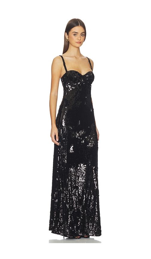 Sayla Bias Cut Maxi Dress in Black. - size 0 (also in 2, 6, 8) - L'AGENCE - Modalova