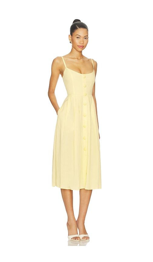 Reanne Midi Dress in Lemon. - size 00 (also in 2, 4, 6, 8) - L'AGENCE - Modalova