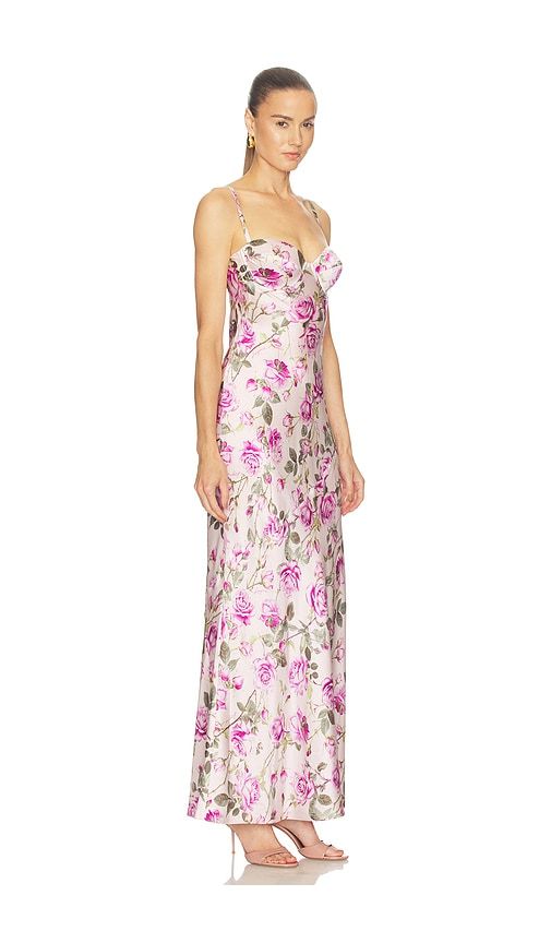 Sayla Bias Cut Maxi Dress in Pink. - size 0 (also in 00, 10, 12, 2, 4, 6) - L'AGENCE - Modalova