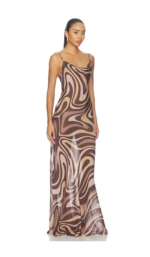 Christine Dress in Brown. - size 0 (also in 00, 10, 12, 2, 4, 6, 8) - L'AGENCE - Modalova