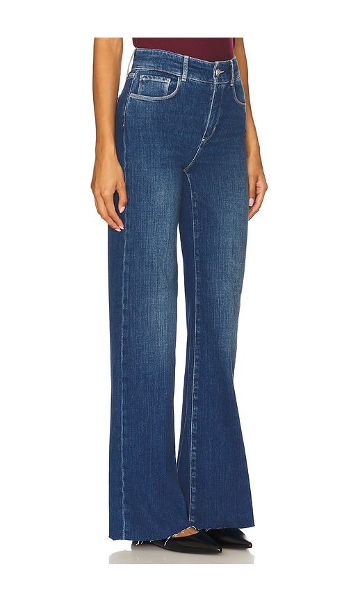 Gwenna Wide Leg Flare in Blue. - size 29 (also in 30) - L'AGENCE - Modalova