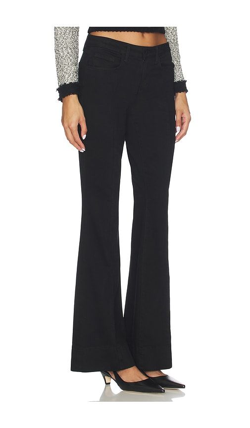 Lenora Low Rise Seamed Flare in Black. - size 24 (also in 28, 29, 30) - L'AGENCE - Modalova