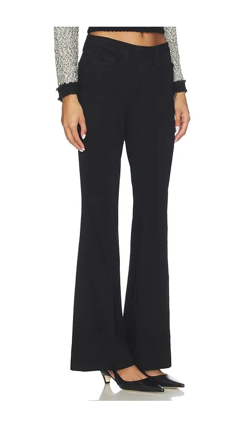 Lenora Low Rise Seamed Flare in Black. - size 28 (also in 29, 30) - L'AGENCE - Modalova