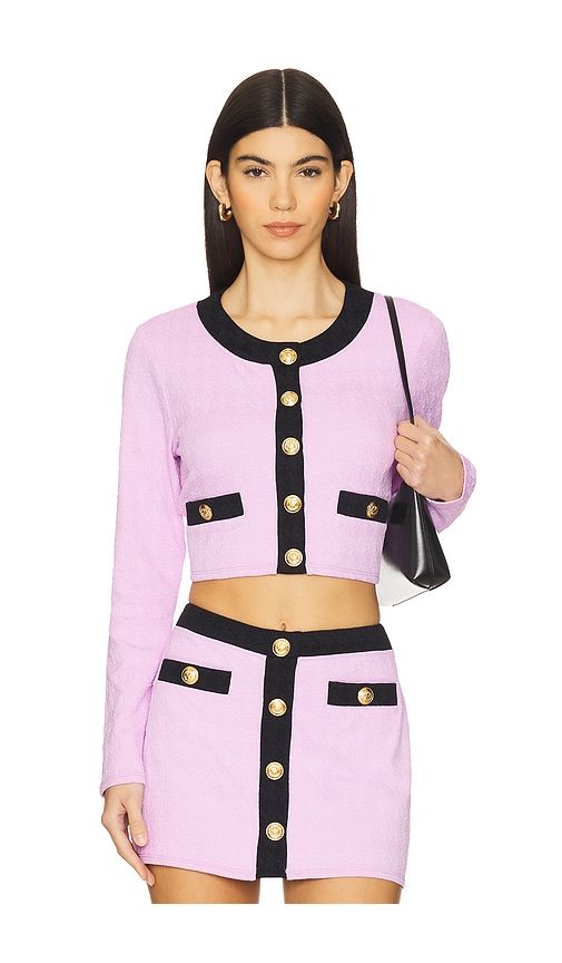 Adaline Colorblock Chic Swim Cardigan in . Size M, S, XL, XS - L'AGENCE - Modalova