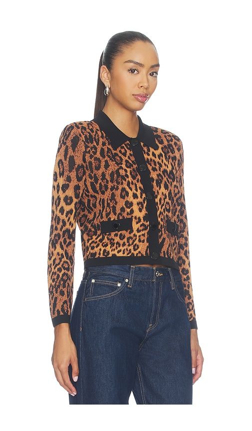 Osiris Collared Cardigan in Brown. - size L (also in M, S, XS) - L'AGENCE - Modalova