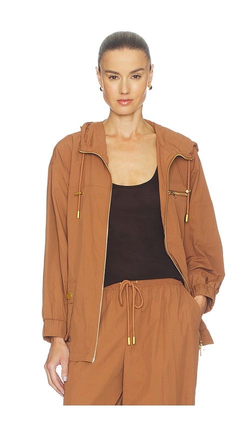 Calina Windbreaker Jacket in Cognac. - size M (also in S) - L'AGENCE - Modalova