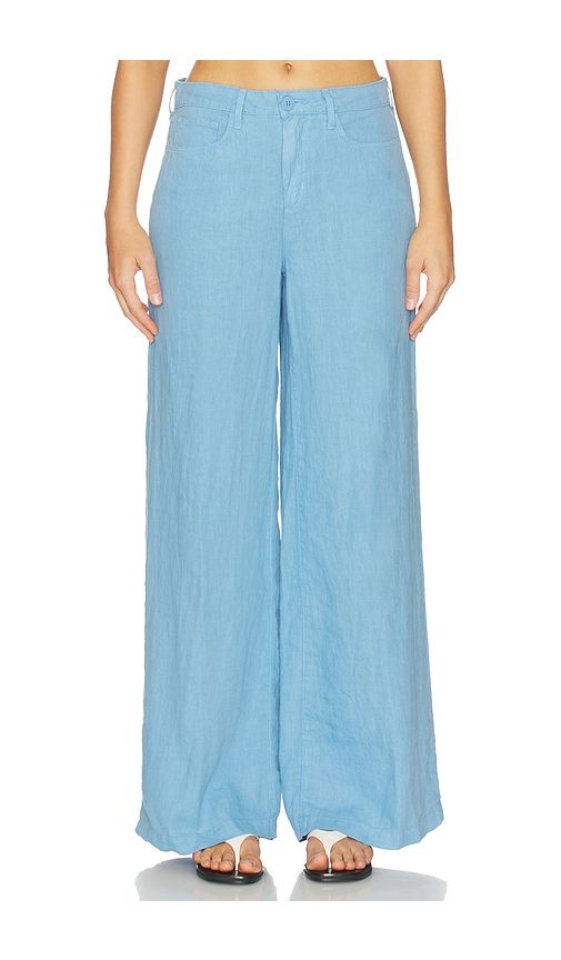 Amara Wide Leg Pant in Blue. - size 23 (also in 25, 27, 29) - L'AGENCE - Modalova