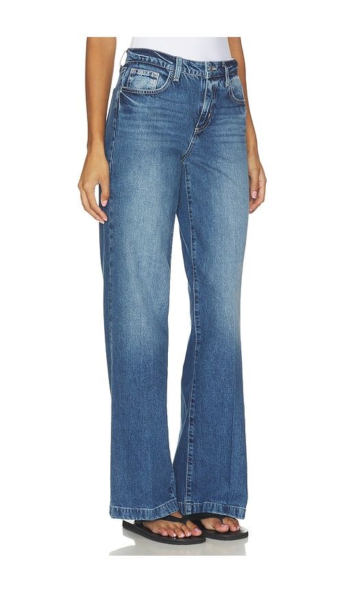 Clayton Wide Leg Pant in Blue. - size 23 (also in 24, 25, 26, 27, 28, 29, 30) - L'AGENCE - Modalova