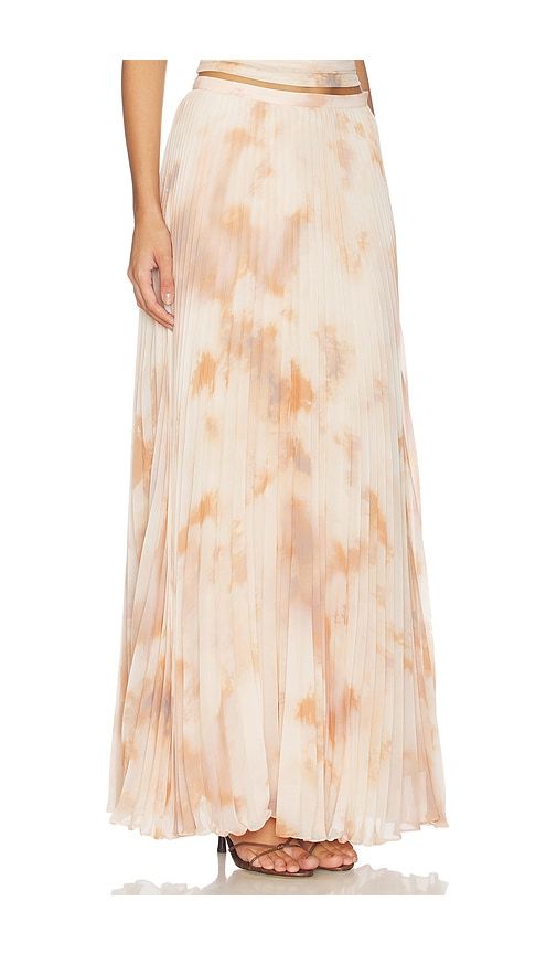 Torin Pleated Maxi Skirt in Beige. - size 0 (also in 10, 12, 2, 4, 6) - L'AGENCE - Modalova