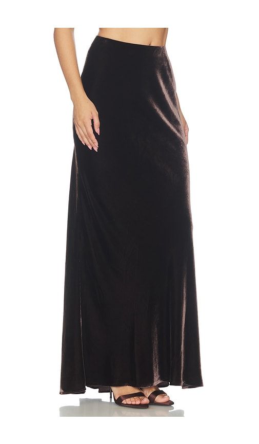 Zeta Long Skirt in Brown. - size S (also in XS, M, L) - L'AGENCE - Modalova