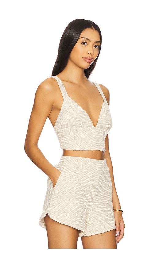 Castalia Bra Top in Cream. - size L (also in M, XL) - L'AGENCE - Modalova