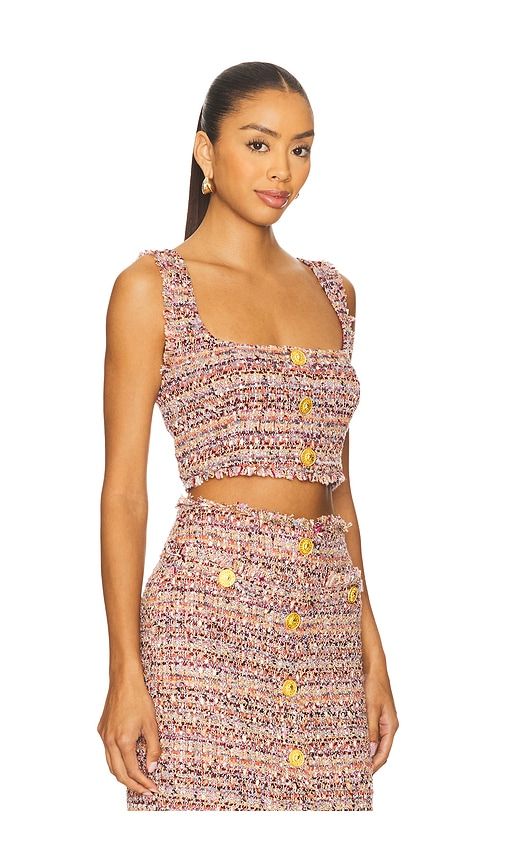 Maylin Bralette Top in Pink. - size L (also in S) - L'AGENCE - Modalova