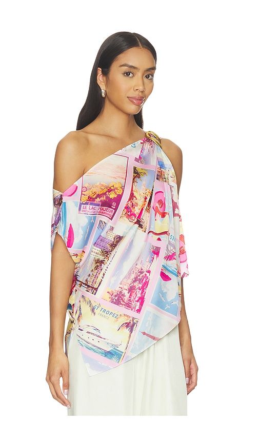Driselle Scarf Top in Pink. - size L (also in M, S, XS) - L'AGENCE - Modalova