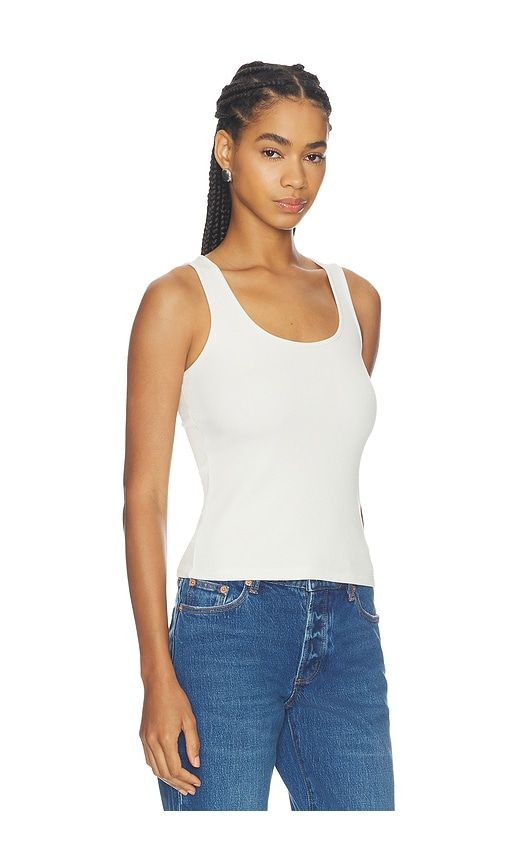 Adira Scoop Neck Tank in White. - size M (also in S) - L'AGENCE - Modalova