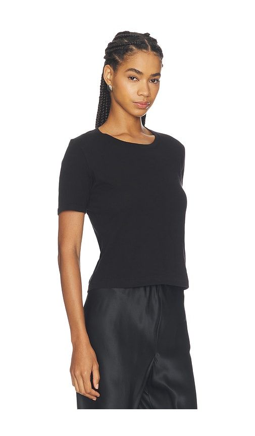 Stormy Short Sleeve Crop Crew Neck Tee in . - size L (also in M, S, XS) - L'AGENCE - Modalova