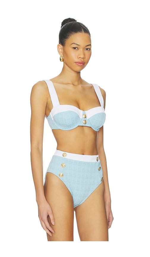 Alexandria Bikini Top in Baby Blue. - size L (also in M, XS) - L'AGENCE - Modalova