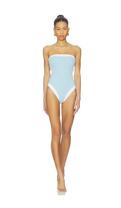 Tory One Piece Swimsuit in Baby Blue. - size M (also in S) - L'AGENCE - Modalova