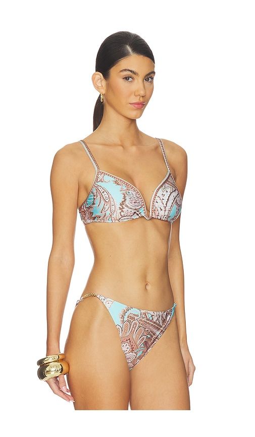 Alisha Over The Shoulder Bikini Top in Multi. - size L (also in M, S, XS) - L'AGENCE - Modalova