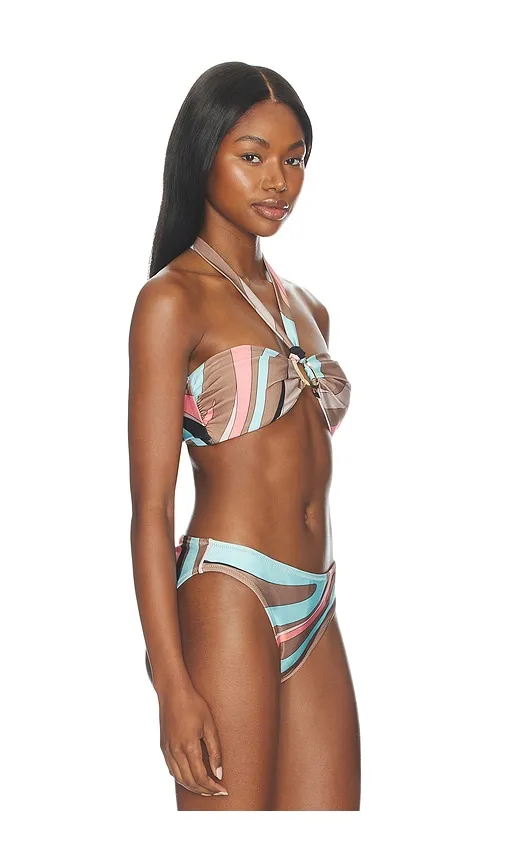Krysta Bandeau Bikini Top in Pink. - size L (also in M, S, XS) - L'AGENCE - Modalova
