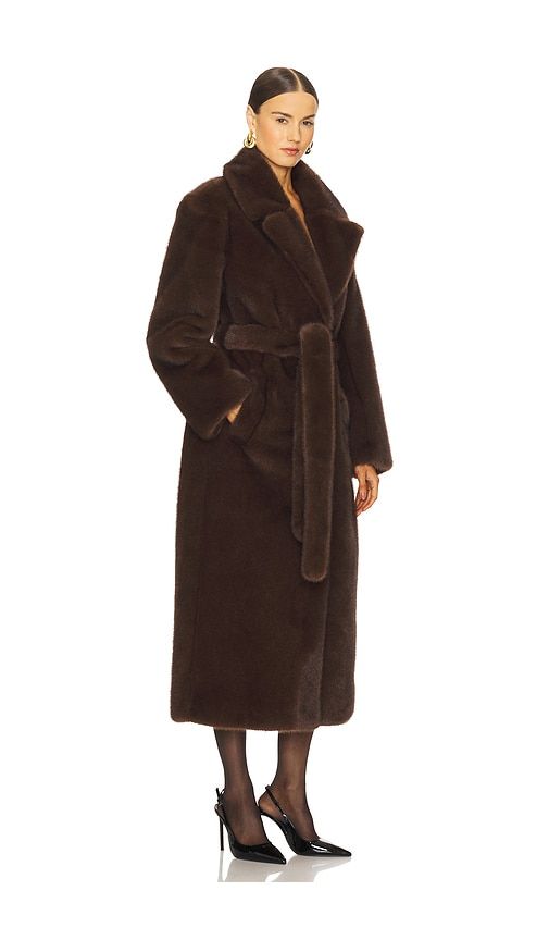 Darelle Darelle Faux Fur Maxi Coat in Brown. - size M (also in XL) - LAMARQUE - Modalova