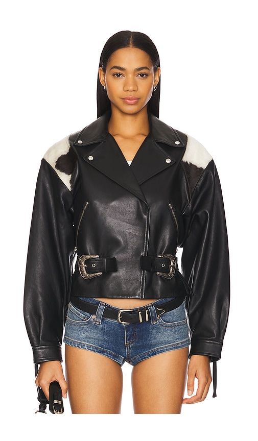 X REVOLVE Billie Motorcycle Jacket in . - size M/L (also in XL, XS/S, XXS) - LAMARQUE - Modalova
