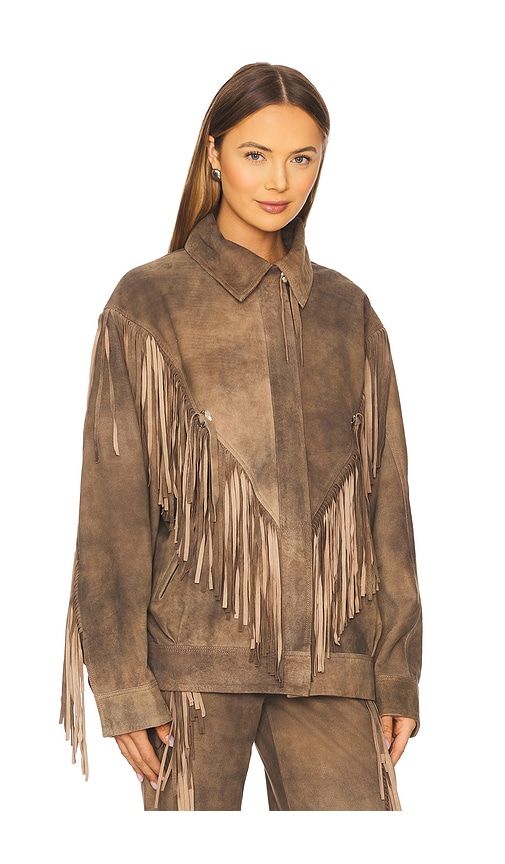 X REVOLVE Arizona Jacket in Brown. - size M/L (also in XL) - LAMARQUE - Modalova