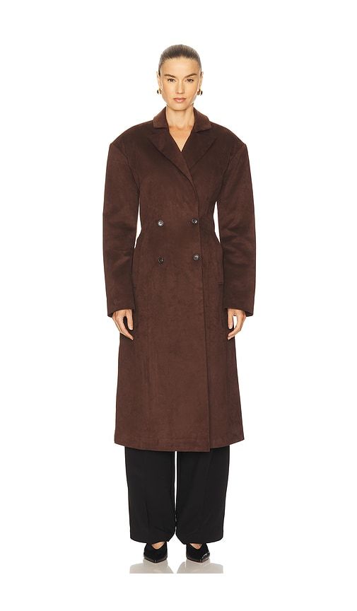 Devikana Trench Coat in Chocolate. - size L (also in M, S, XS) - LAMARQUE - Modalova