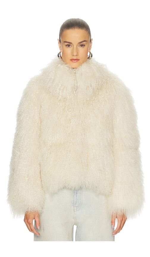 Bianca Fur Jacket in Beige. - size S (also in XS) - LAMARQUE - Modalova