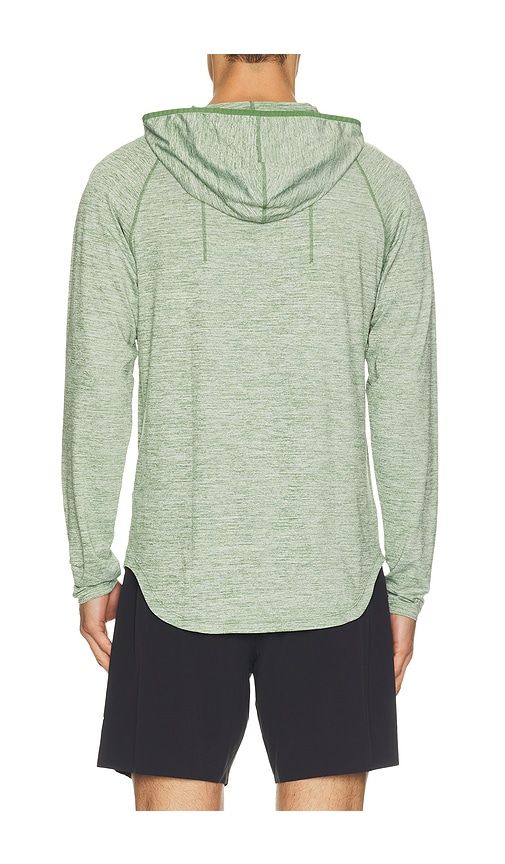 Enzo Long Sleeve Tee Hoodie in Green. - size S (also in M, L, XL/1X) - Legends - Modalova