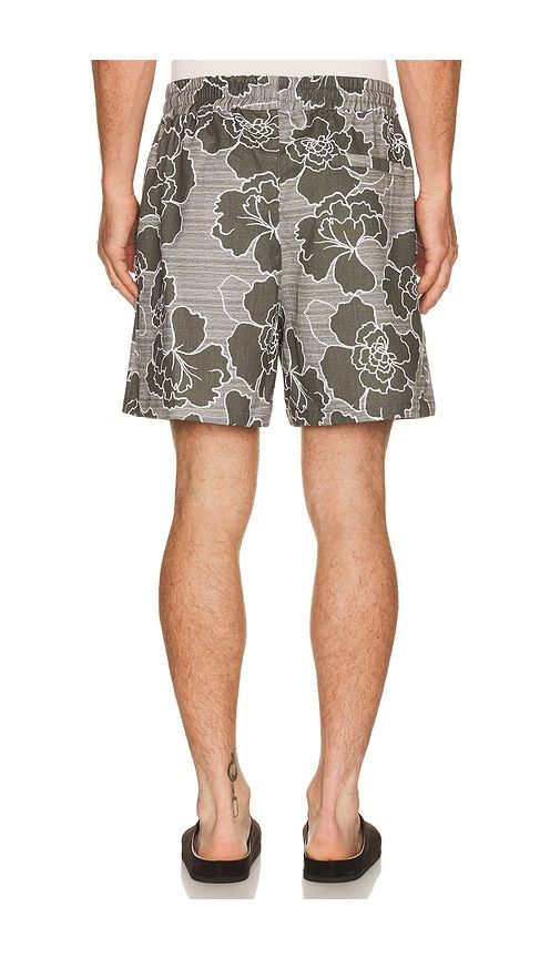 Charlie Poppy All Over Print Shorts in Olive. - size L (also in M, XL/1X) - Les Deux - Modalova