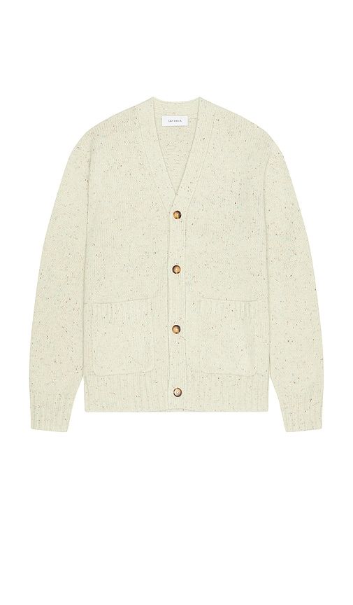 Gary Fleck Wool Cardigan in Cream. - size L (also in XL/1X) - Les Deux - Modalova