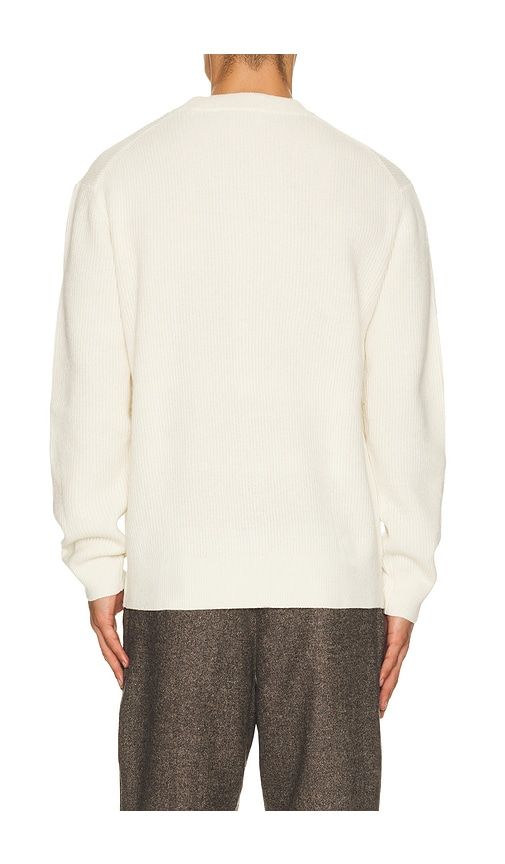 Wool Rib Roundneck Knit Sweater in Cream. - size L (also in M, S, XL/1X) - Les Deux - Modalova