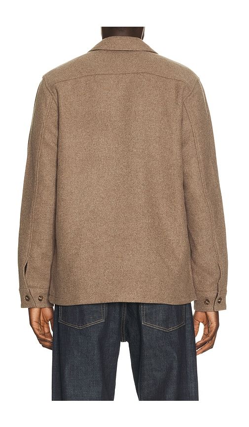 Wool Overshirt in Brown. - size L (also in M, S, XL/1X) - Les Deux - Modalova