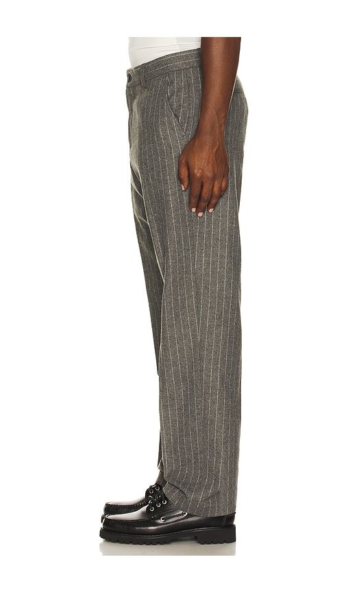 Como Pinstripe Mouline Slacks in Grey. - size 30x32 (also in 31x32, 32x32, 33x32, 34x32) - Les Deux - Modalova