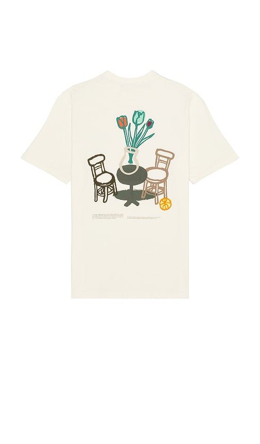 Bruno Cafe Tee in Cream. - size L (also in M, S, XL/1X) - Les Deux - Modalova
